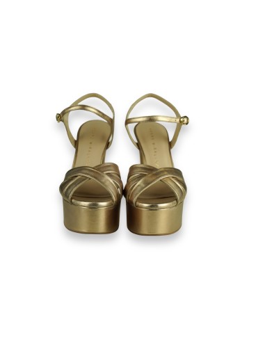 SANDALIA PEDRO MIRALLES NAPA METAL ORO ROSA 14376