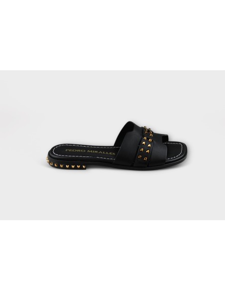SANDALIA PEDRO MIRALLES ATENEA NEGRO TACHAS 17041