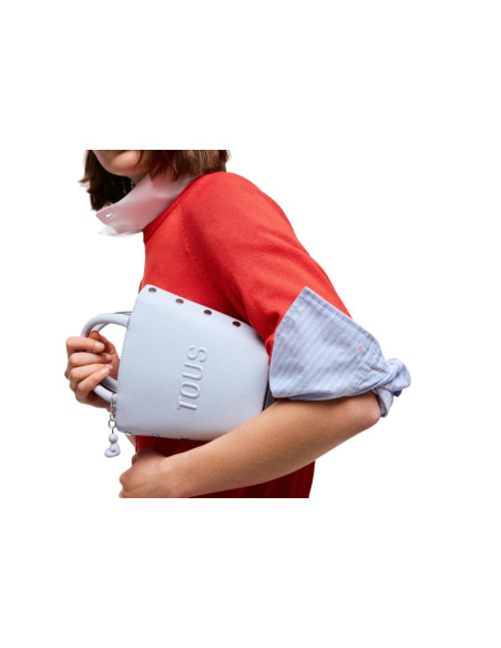 MINI CESTA TOUS BACK TO BASICS AZUL GRISACE